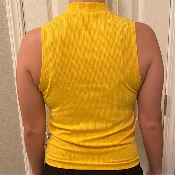 Vans Yellow tight neck tank top - Picture 2 of 2